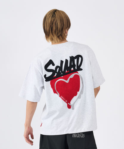 ハートサガラ刺繍半袖Tee