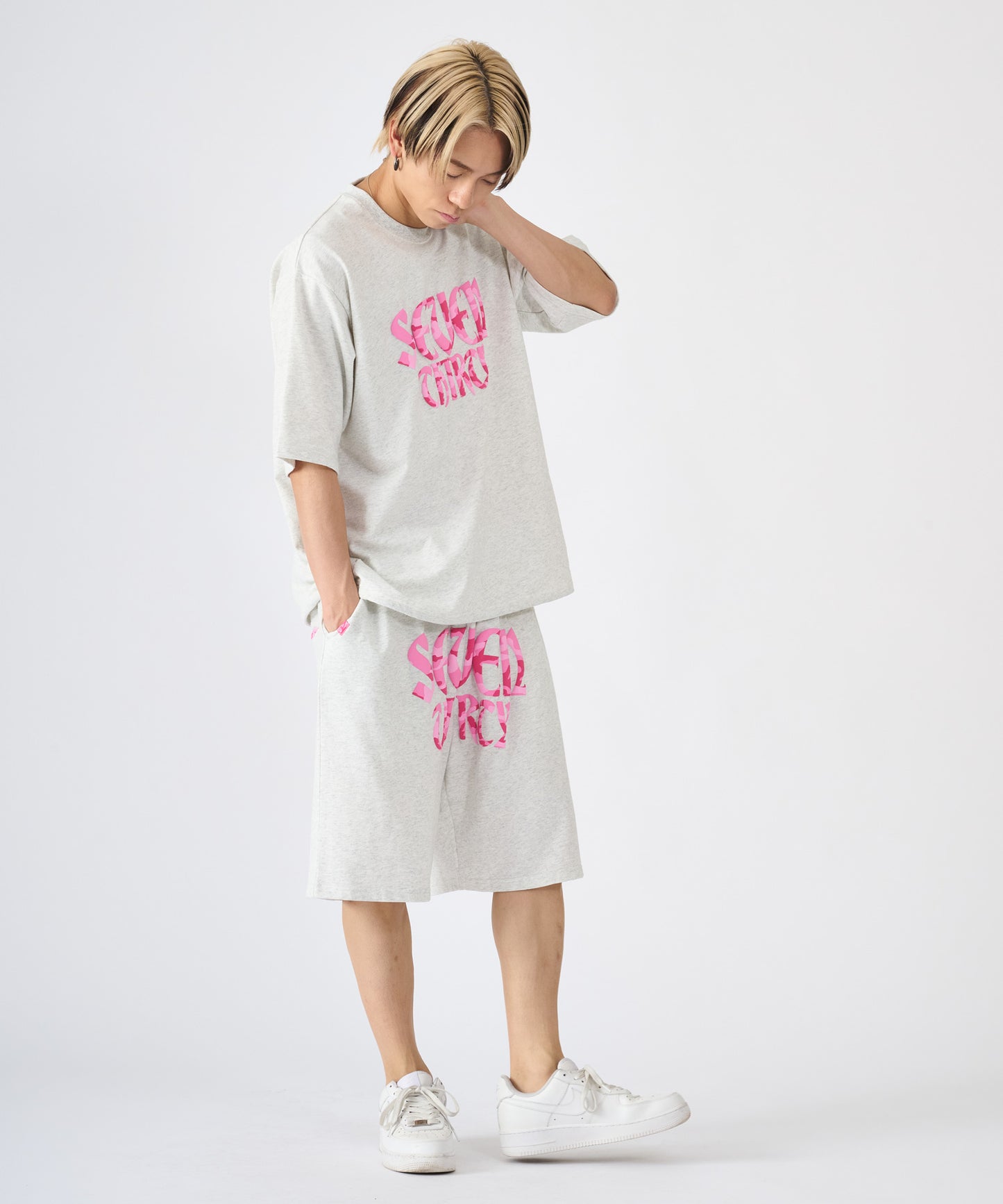 カモフラ発泡プリントセットアップ