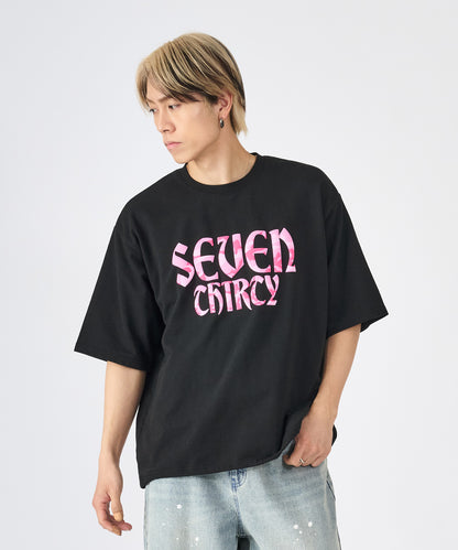 カモフラ発泡プリント半袖Tシャツ