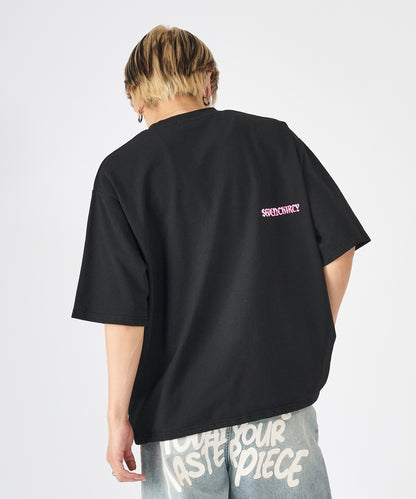 カモフラ発泡プリント半袖Tシャツ