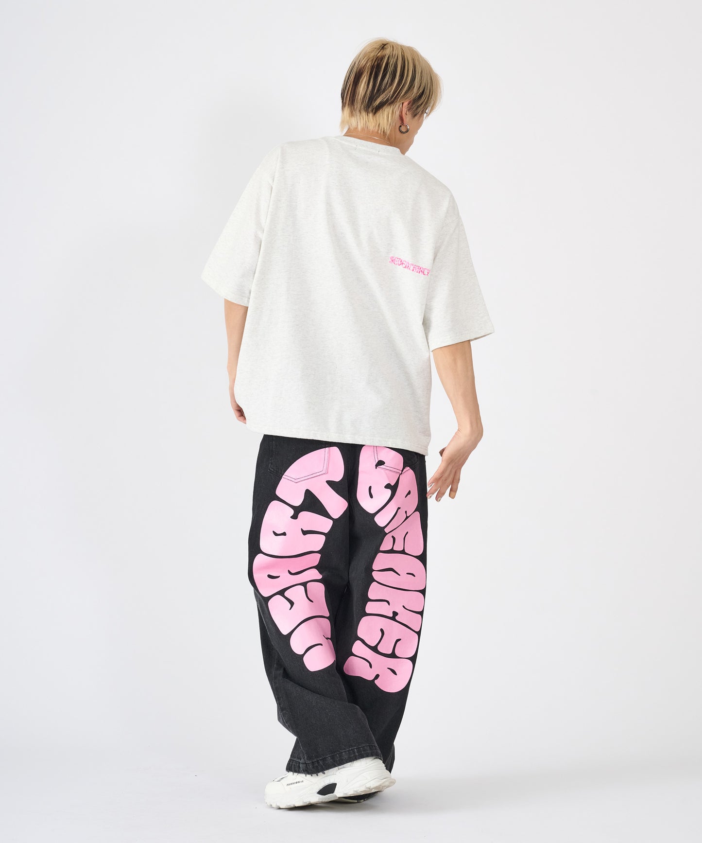 カモフラ発泡プリント半袖Tシャツ