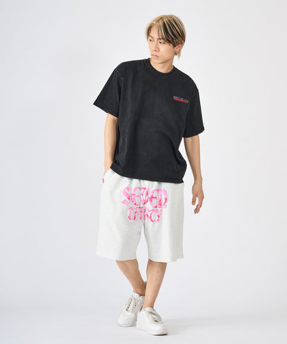 カモフラ発泡プリントショートパンツ