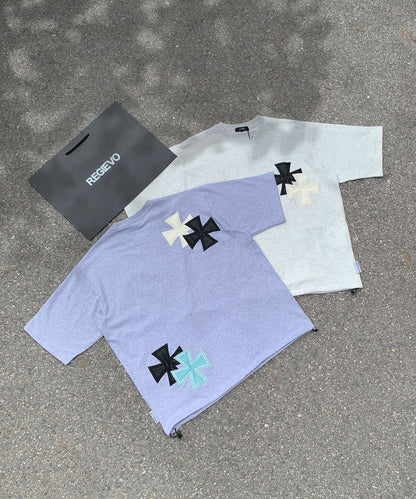 【2着で7,980円】Last Summer Special Vol.9 アイアンクロスPUアップリケ半袖Tシャツ