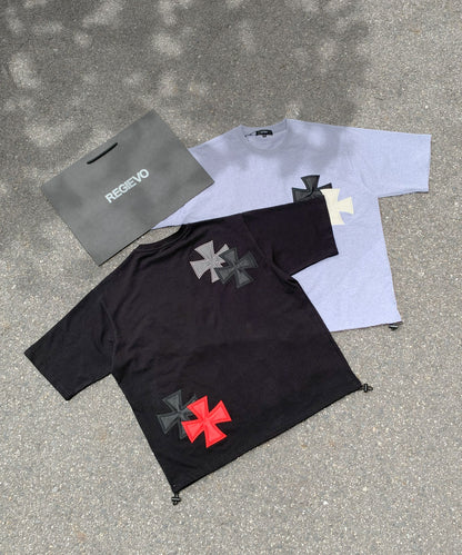 【2着で7,980円】Last Summer Special Vol.9 アイアンクロスPUアップリケ半袖Tシャツ