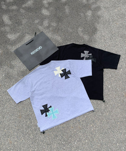 【2着で7,980円】Last Summer Special Vol.9 アイアンクロスPUアップリケ半袖Tシャツ