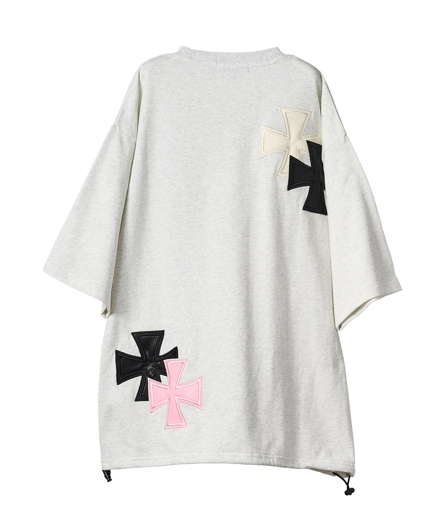 アイアンクロスPUアップリケ半袖Tシャツ