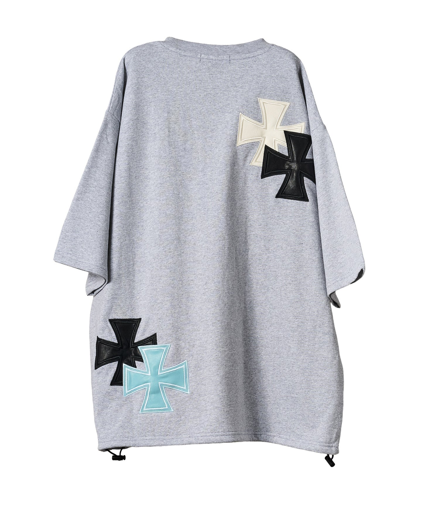 アイアンクロスPUアップリケ半袖Tシャツ