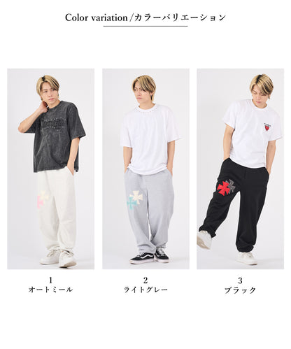 アイアンクロスPUアップリケスウェットパンツ