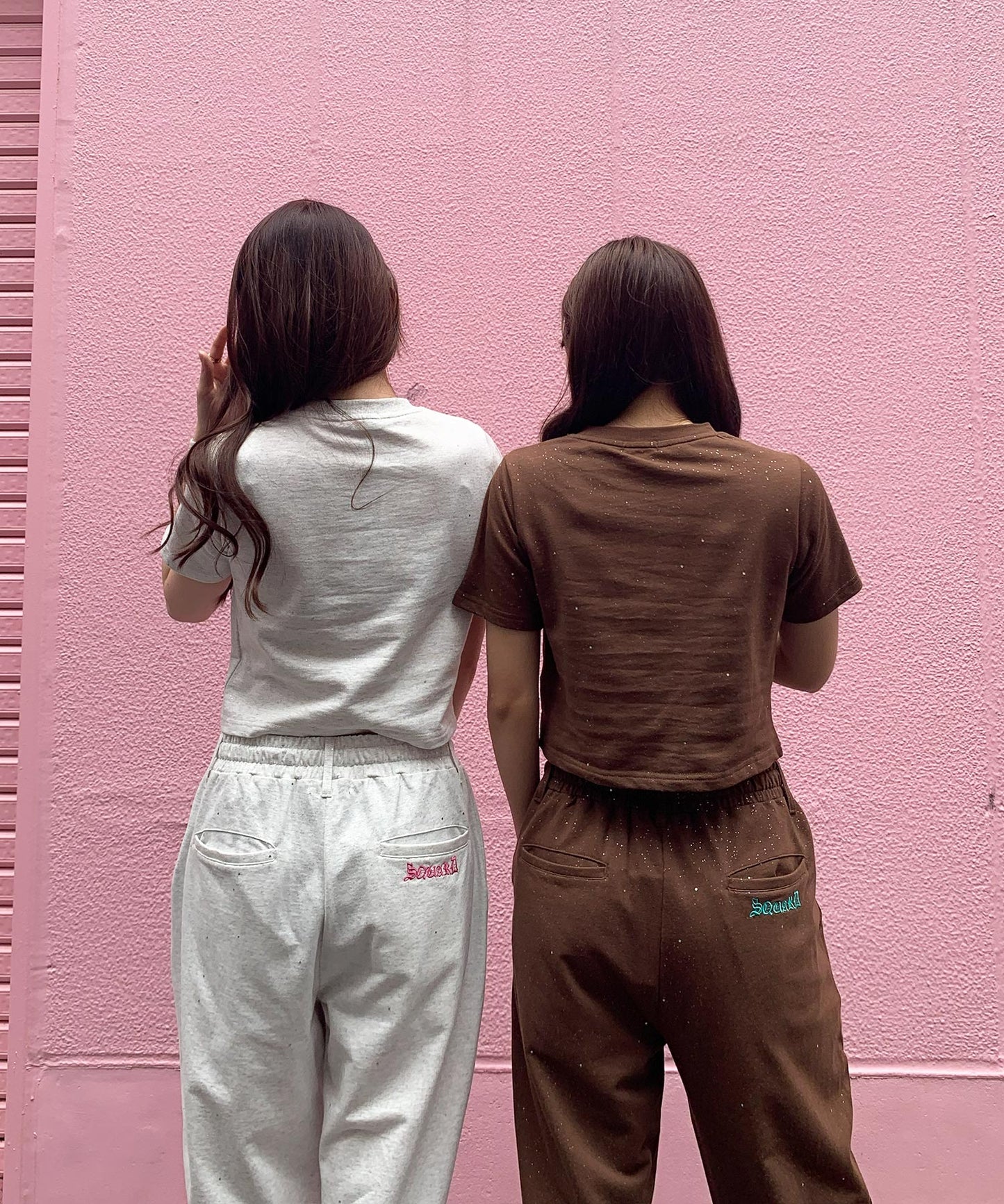 グリッターラメサガラ刺繍半袖Tシャツ