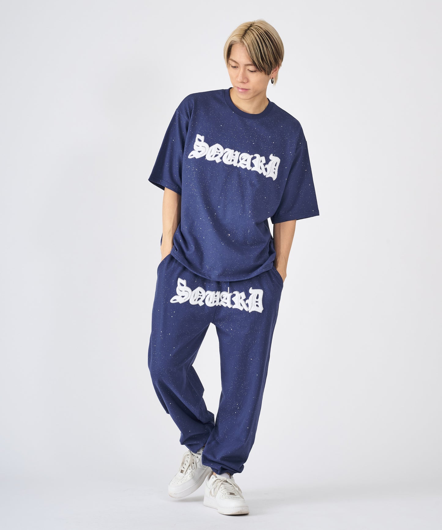 グリッターラメサガラ刺繍セットアップ
