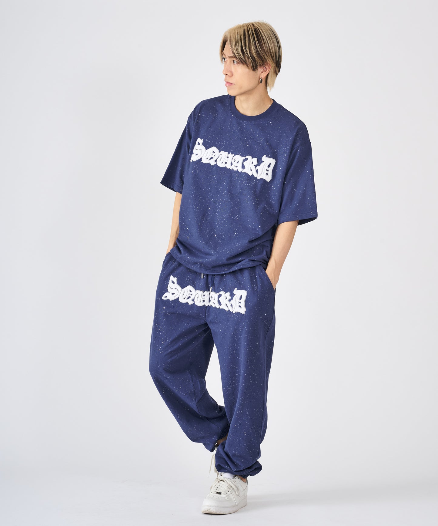 グリッターラメサガラ刺繍セットアップ