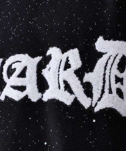 グリッターラメサガラ刺繍半袖Tシャツ