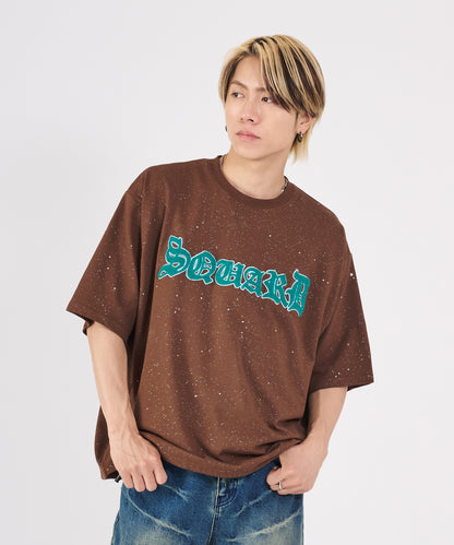 グリッターラメサガラ刺繍半袖Tシャツ