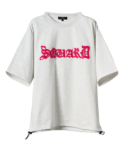 グリッターラメサガラ刺繍半袖Tシャツ