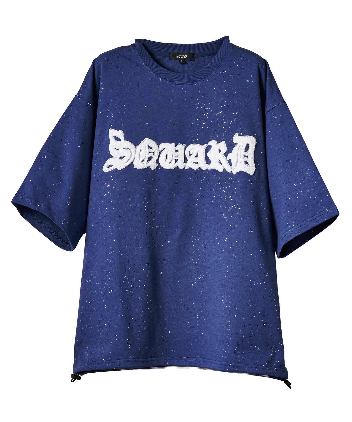 グリッターラメサガラ刺繍半袖Tシャツ
