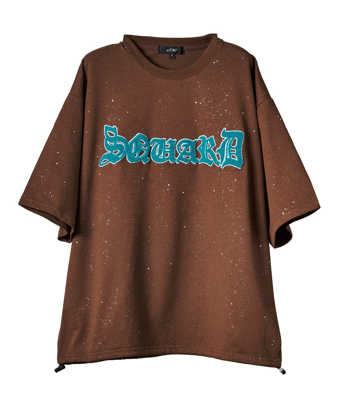 グリッターラメサガラ刺繍半袖Tシャツ