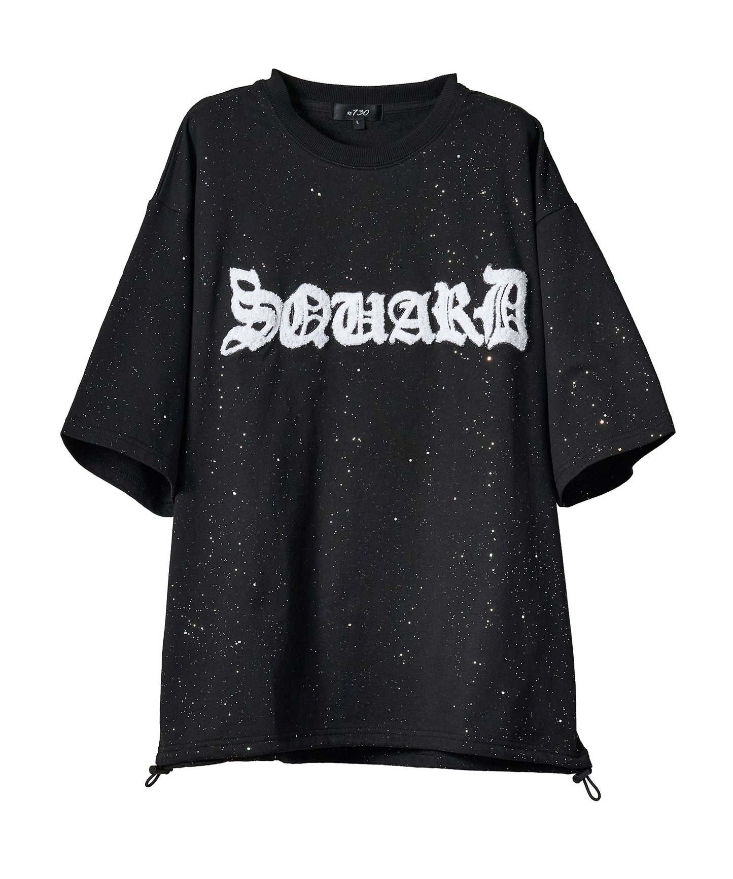 グリッターラメサガラ刺繍半袖Tシャツ