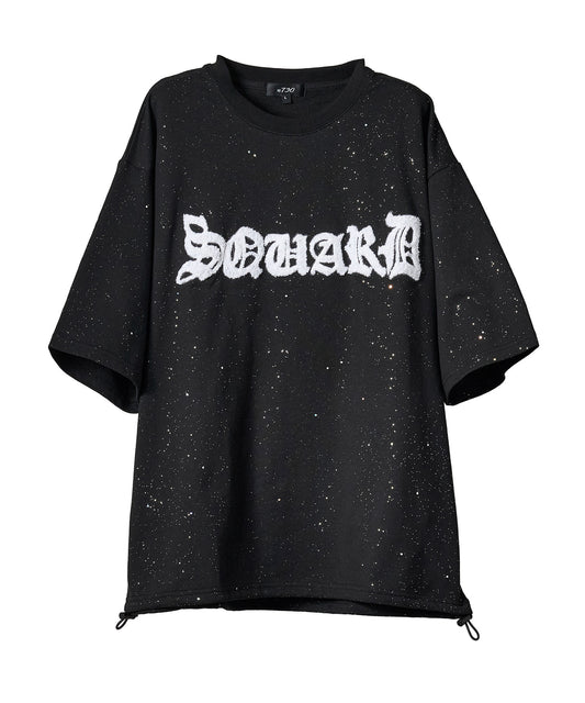 グリッターラメサガラ刺繍半袖Tシャツ