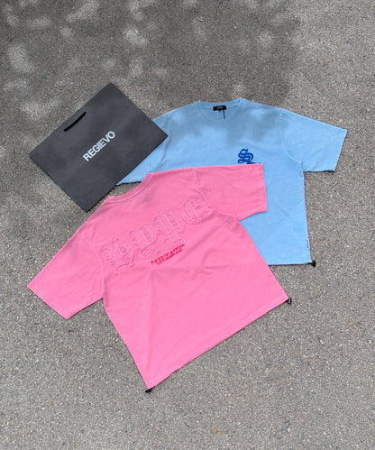 【2着で7,980円】Last Summer Special Vol.10 硫化天竺　ロゴアップリケ刺繍半袖Tシャツ