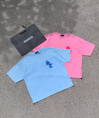 【2着で7,980円】Last Summer Special Vol.10 硫化天竺　ロゴアップリケ刺繍半袖Tシャツ