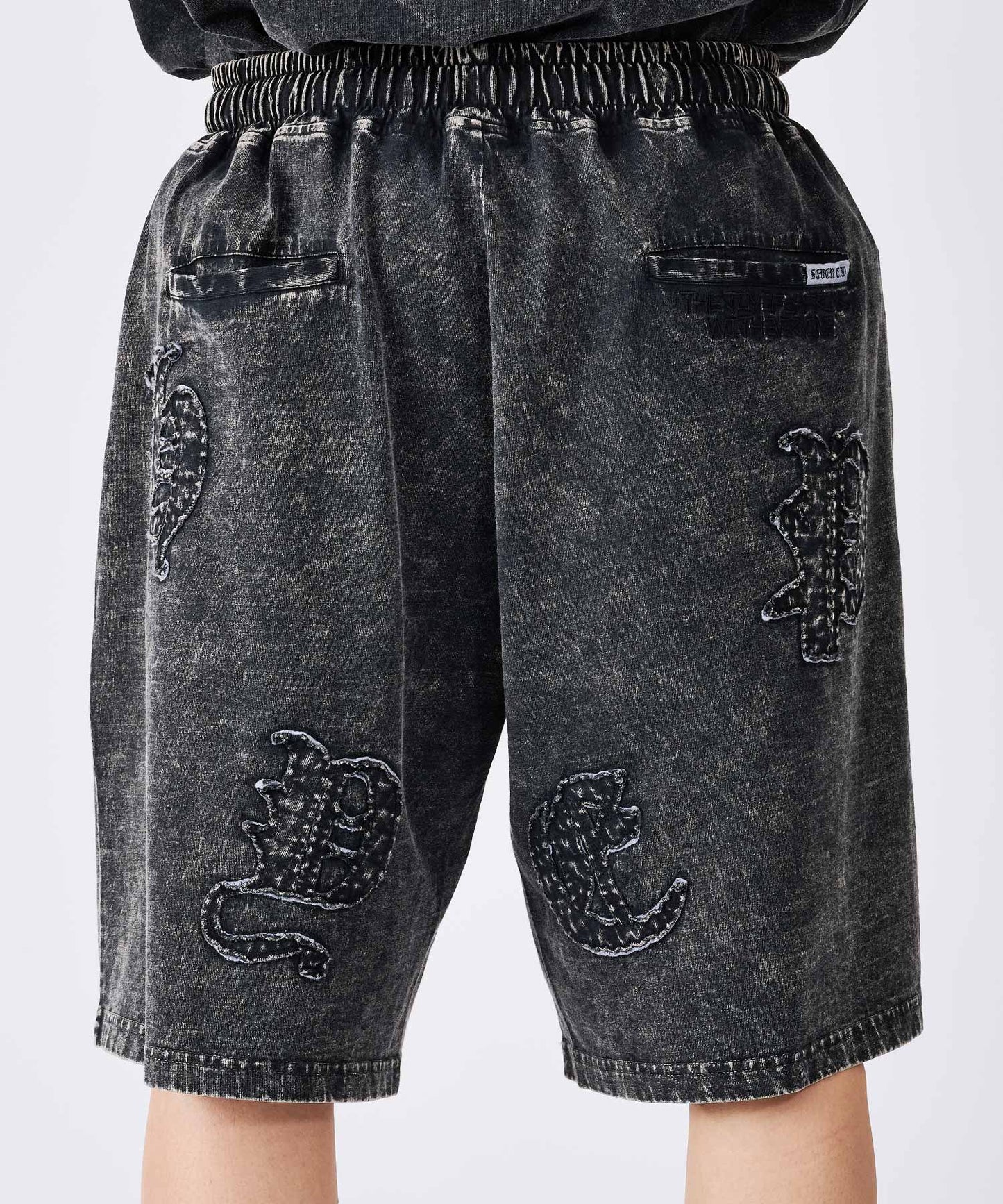 硫化天竺　ロゴアップリケ刺繍セットアップ