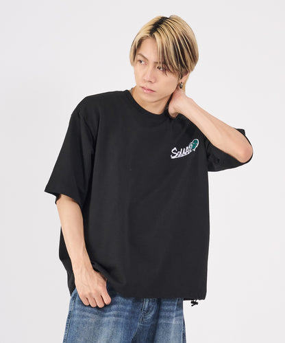 ハートサガラ刺繍半袖Tee