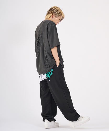 ハートサガラ刺繍スウェットパンツ