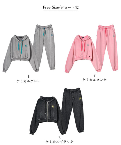ケミカル硫化　ロゴアップリケZIPセットアップ