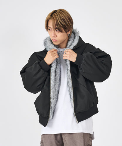 リバーシブルファーブルゾン