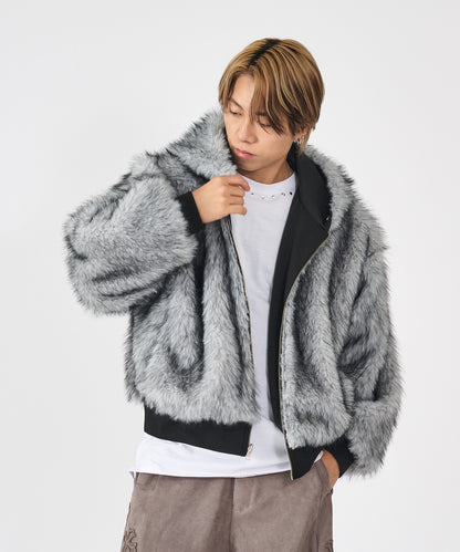 リバーシブルファーブルゾン