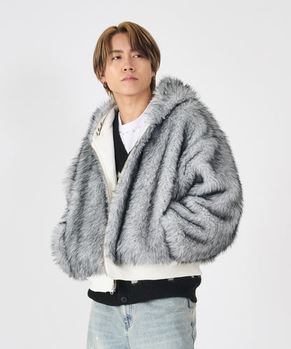 リバーシブルファーブルゾン