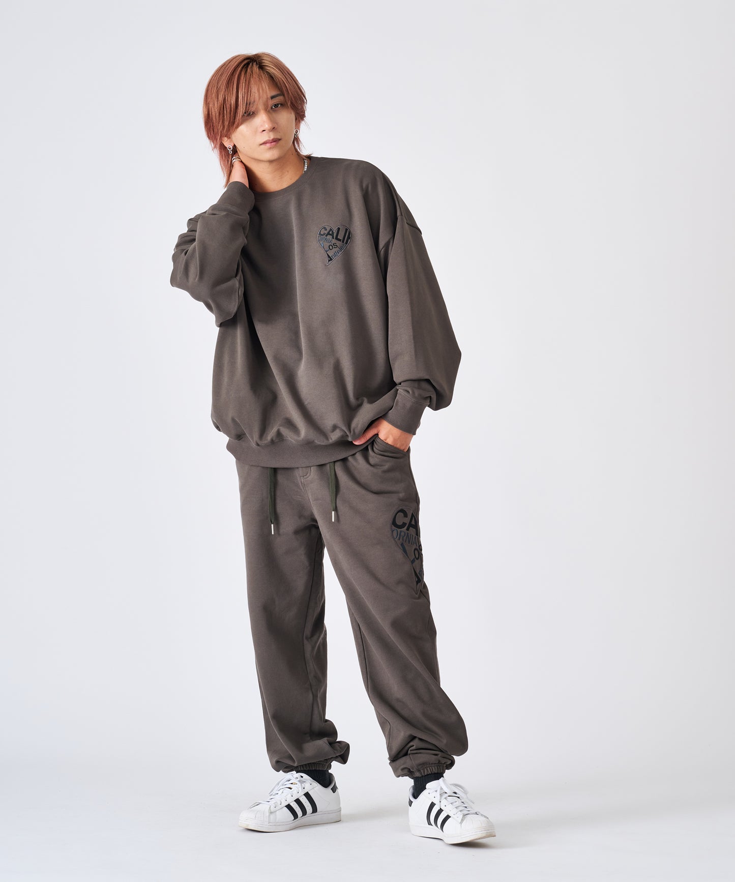 ハートデニムアップリケセットアップ