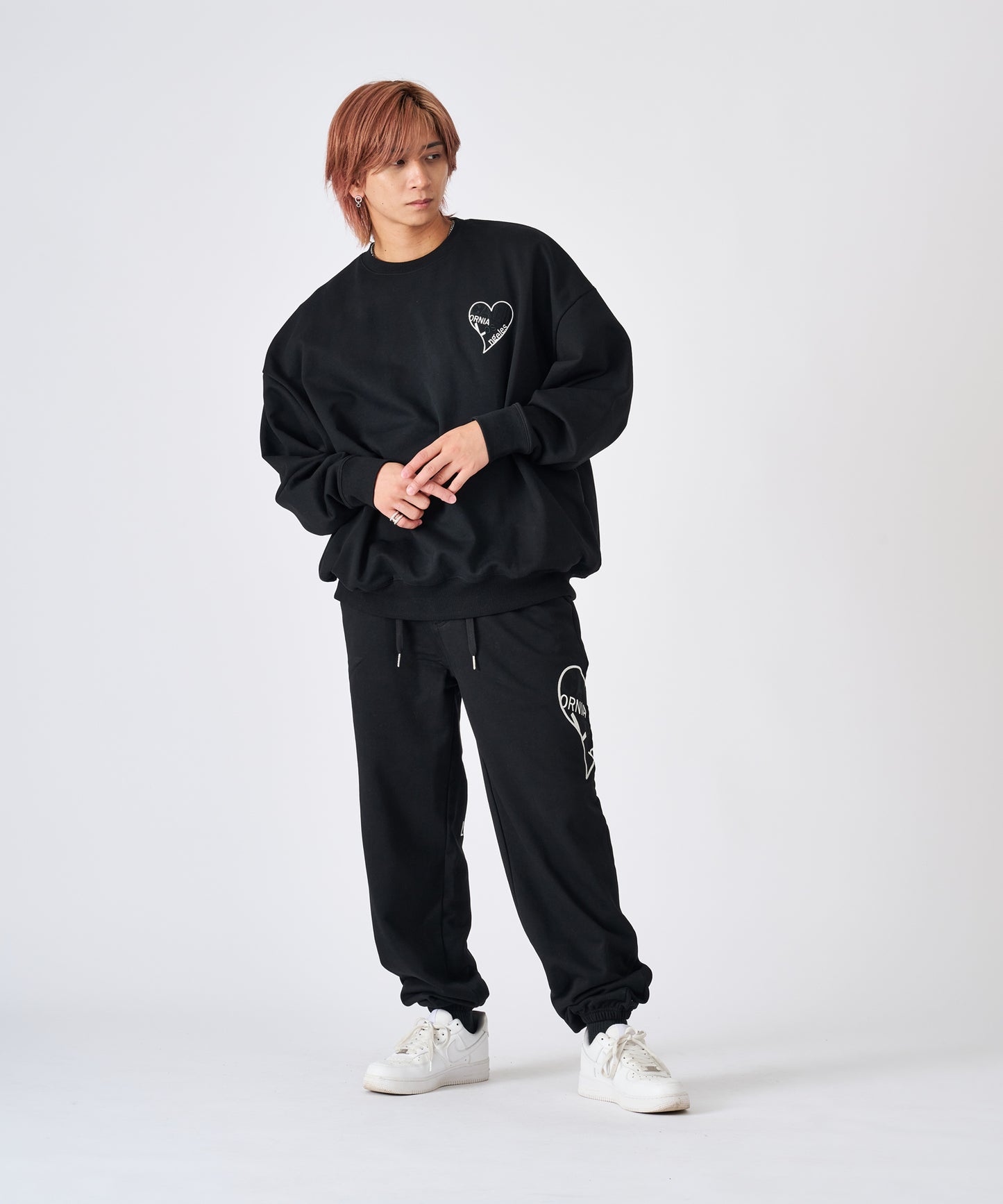 ハートデニムアップリケセットアップ