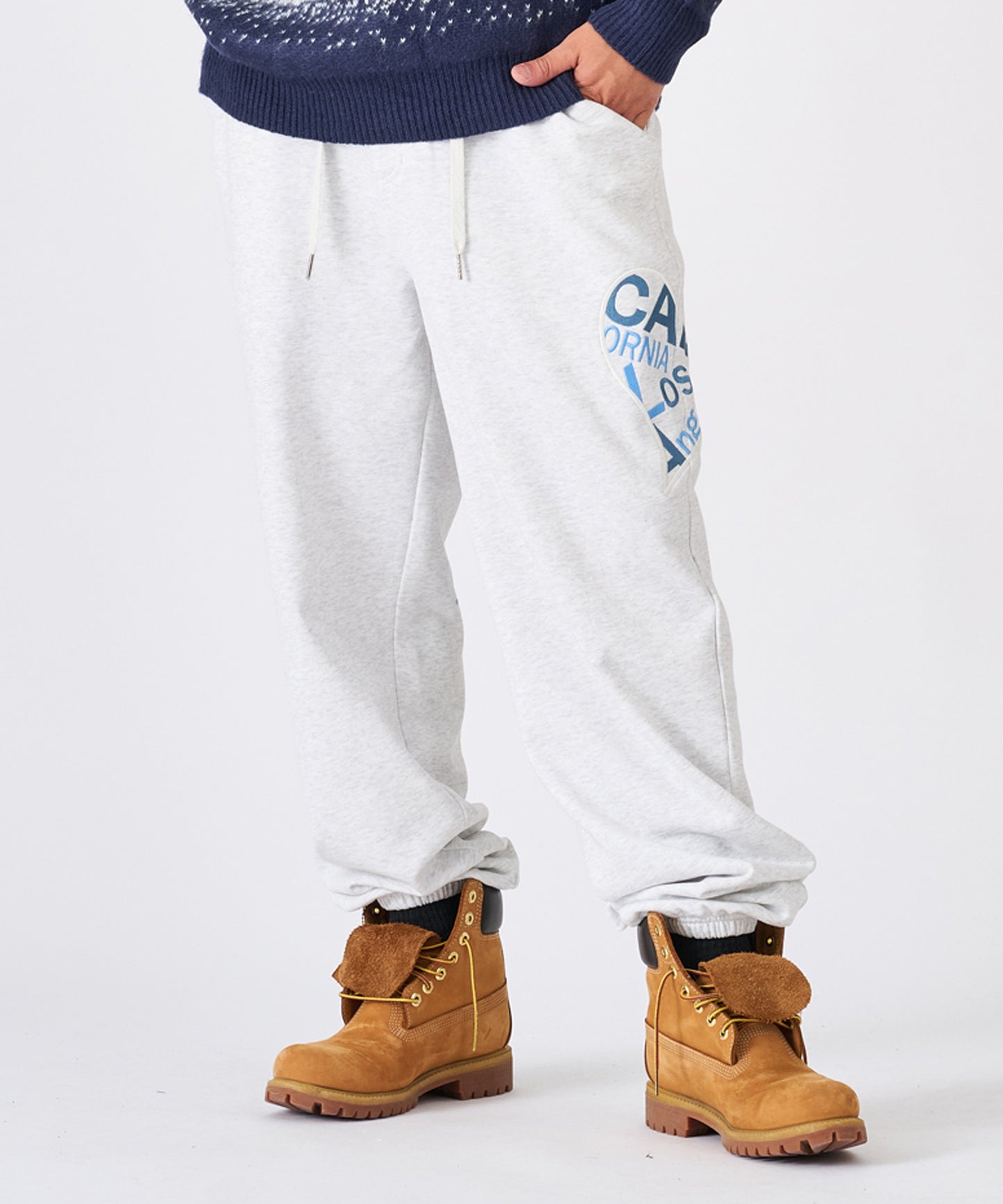 ハートデニムアップリケパンツ