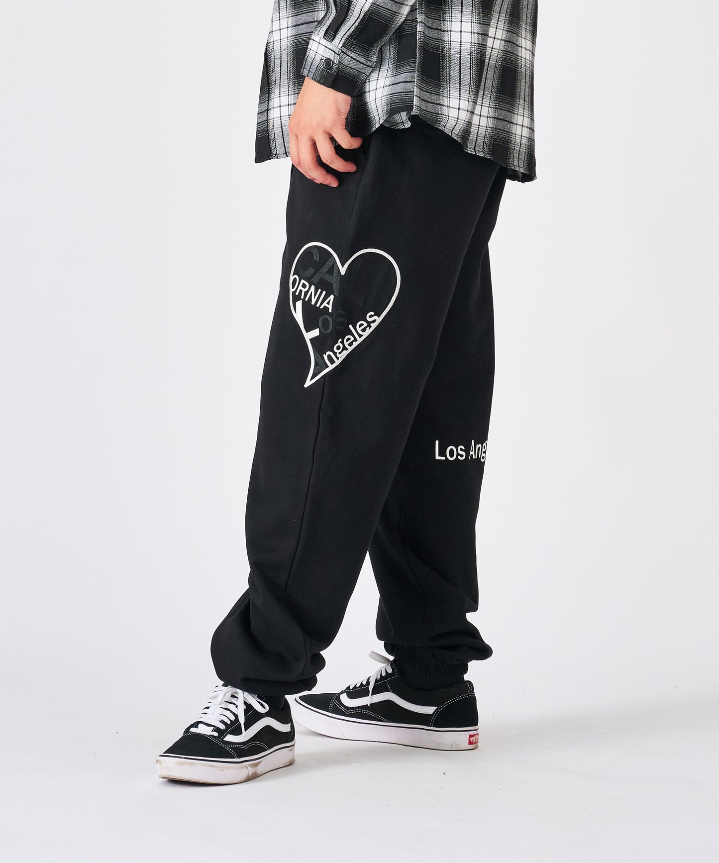 ハートデニムアップリケパンツ