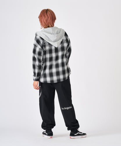 ハートデニムアップリケパンツ