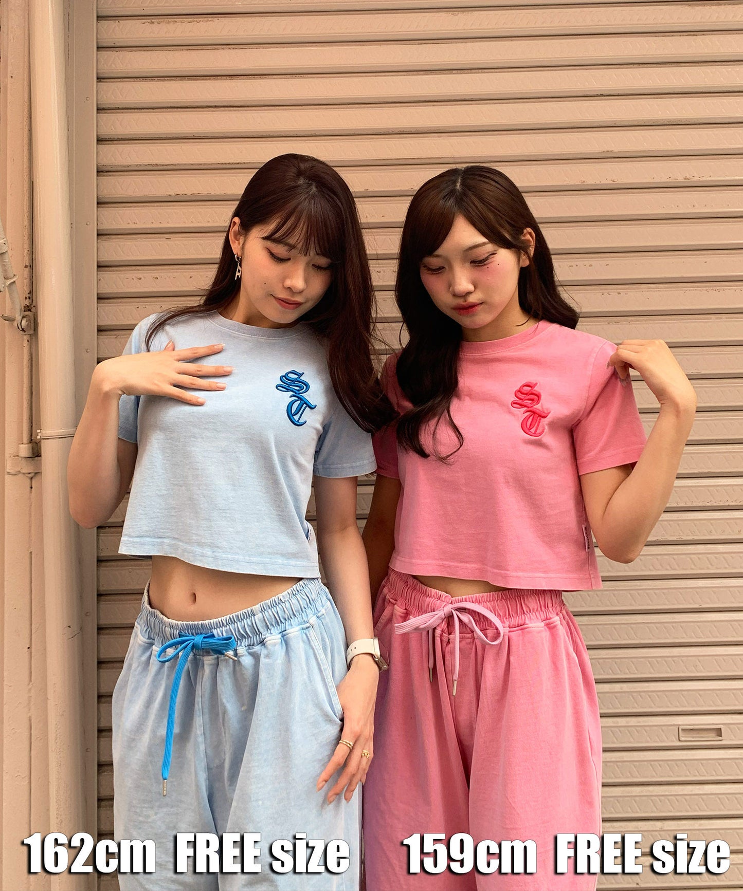 硫化天竺　ロゴアップリケ刺繍半袖Tシャツ